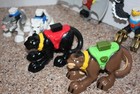 Lot Of 6 Fisher Price Rescue Heroes Animals Wolves  Panther  Cougar  Eagle  Bat