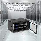 Mt-viki 6u Wall Mount Server Cabinet Network Rack 17 7   Deep For 19   Equipment