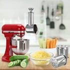 Stainless Steel Slicer Shredder Attachment For Kitchenaid Mixer Cheese Grater  