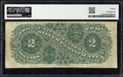 1886  2 Two Dollar Hancock Silver Certificate Note Fr 243 Pmg Ch F 15