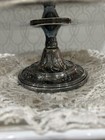 Reed   Barton Beaded Cake Stand Silver Plate  11 5   