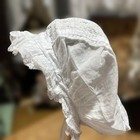 French Antique Lace Bonnet Material Remake  b04444