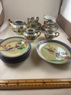 Vintage Blue Lusterware Child s Porcelain China Tea Set Japan