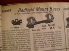 Peep Sight Equipped Redfield Jr 70a Scope Base For Winchester Model 70 243-338
