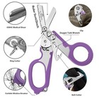 Emergency Trauma Shears Medic Emt Heavy  Duty Multi Purpose Shears Purple Handle