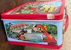 Vintage Walt Disney Wonderful World Metal Lunch Box And Thermos 1980s New Tags