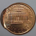 2000-p Double Struck Off-center Error Lincoln Memorial Cent Uncirculated  lot 1 