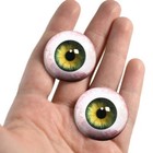 Human Glass Eyes Realistic Doll Oddity Green Eyeball Set 35mm