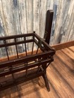 Vintage Wooden Baby Doll Crib Rocking Cradle Bassinet Beautiful Antique Piece