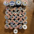 Lot 89 Vintage Wooden Thread Spools Various Sizes Brands Crafting Collectible