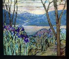 Vintage Museaum Of Modern Art Mma - Magnolias   Irises - Stained Glass - 13x9 