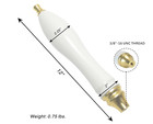 Porcelain Beer Tap Handle For Kegerator  Home Brew  Pub Style White