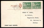 1943 Occupied Jersey England Picture Postcard First Day Cover La Hogue Lane Fdc