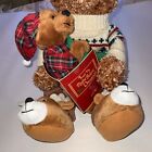 2006 Avon Twas The Night Before Christmas Animated Talking Story Time Bear Plush