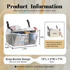 Diaper Caddy Organizer For Crib  2-pack Hanging Nursery Storage Bags - Large    