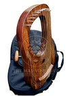 Handmade 10 String Lyre Harp     Carved Mahogany Vintage Style Wooden Musical Inst