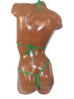 New Exotic Dancer Thong Bikini 2 Piece Set -a Cup 420 Marijuana Pot Leaf Print