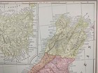 Vintage 1900 New Zealand South Map 11 x14    Old Antique Original Christchurch