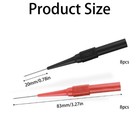 16 Pcs Back Probe Kit  0 7mm Stainless Steel Non-destructive Wire Black Red