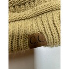 Cc Beanie Tail Messy High Bun Pony Tail Beanie Hat Beige Knit Outdoor 