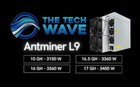 New Bitmain L9 15 7 Gh s 3062w Ltc doge Scrypt Miner With Warranty