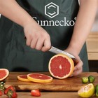 Sunnecko Utility Knife Set Steak Knife Damascus Steel Chef Knife Meat Slicer