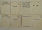 Four Vintage Railroad   Train Themed Postcards  5 5 X 3 5