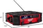 Milwaukee 2950-20 M18 Packout Bluetooth Radio Speaker With Battery Charger