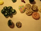 Vtg  Buttons 50 Novelty Specialty Youth Etc  Mostly Plastic