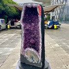 41 86lb Large Natural Amethyst Geode Cathedral Crystal Cluster Specimen Healing