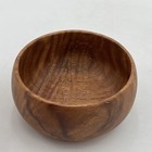 Vintage Monkeypod Monkey Pod Wood Bowl Hawaii Serving Fruit 5 5    Round Handmade