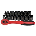 Performance Tool 3 8  Dr Black Socket Set - 19-piece W38337