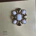 Lindsay Phillips Shoe Snaps Adele Interchangeable Gold White-new