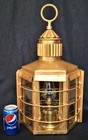 Antique Large Brass Clipper Ship Lamp Dumbarton Scotland No1255 Nautical Lantern