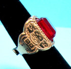 Rare Ovaltine Captain Midnight Aztec Sun-god Ring