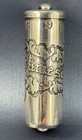 Rare Antique Art Nouveau Sterling Silver Needle Case A Stitch In Time Saves Nine