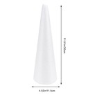 Foam Cone Shaped Crafts White Christmas Tree Table Centerpiece Flower Arrange   