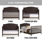 North Bay 4-in-1 Convertible Crib  Espresso Brown  Greenguard Gold Certified