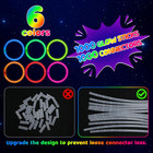 100 Glow Sticks Bulk Party Pack  8  Ultra Bright Glow Necklaces   Bracelets