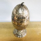 Vintage Silver Plated Etrog Box Judaica Hebrew Sukkot  