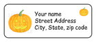 30 Personalized Halloween Return Address Labels Stickers Tags Pumpkin