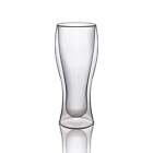 Double Walled Beer Drink Glass Mug - Set Of 4 Without Handle