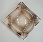 Vintage Glass Ashtray - 4 Slot  Square Shaped