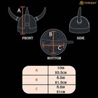 Steel Helmet Viking Horns Medieval Armor Warrior Reenactment Costume Knight Gift