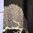 Vintage Japanese Tomesode Kimono Fabric     Silver Pine Design With Crest  crafts