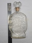 Rare Vintage Schenley Whiskey Embossed Glass Bottle Decanter Cork Top Stopper