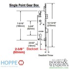 Hoppe Mortise Lock Single Point Mortise Lock 1  Deadbolt Throw 2-3 8  Backset