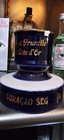 Vintage Royer Hutin French Cafe Match Striker Royal Blue Gold Leaf Advertising 