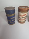 Vintage Edison Gold Moulded Records With Cylinder Boxes Early 1900s Phonograph