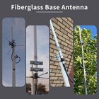 Uhf Fiberglass Antenna With Ground Plane Kit  400-470mhz Gmrs Base Antenna